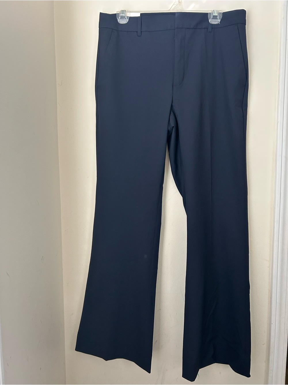 Banana Republic Navy Bootcut High-Rise Pants
